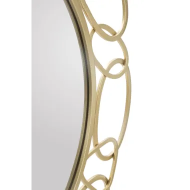 Lustro CHAIN GOLD Ø 84X2 cm